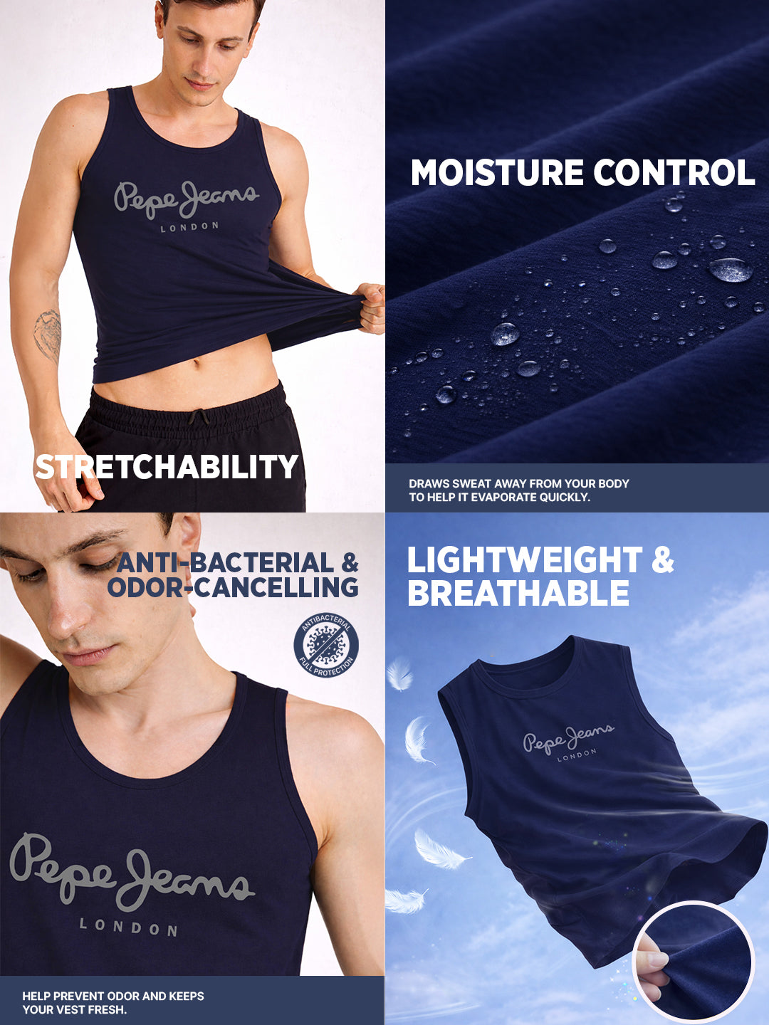 Men Cotton Sleeveless Gym Vest