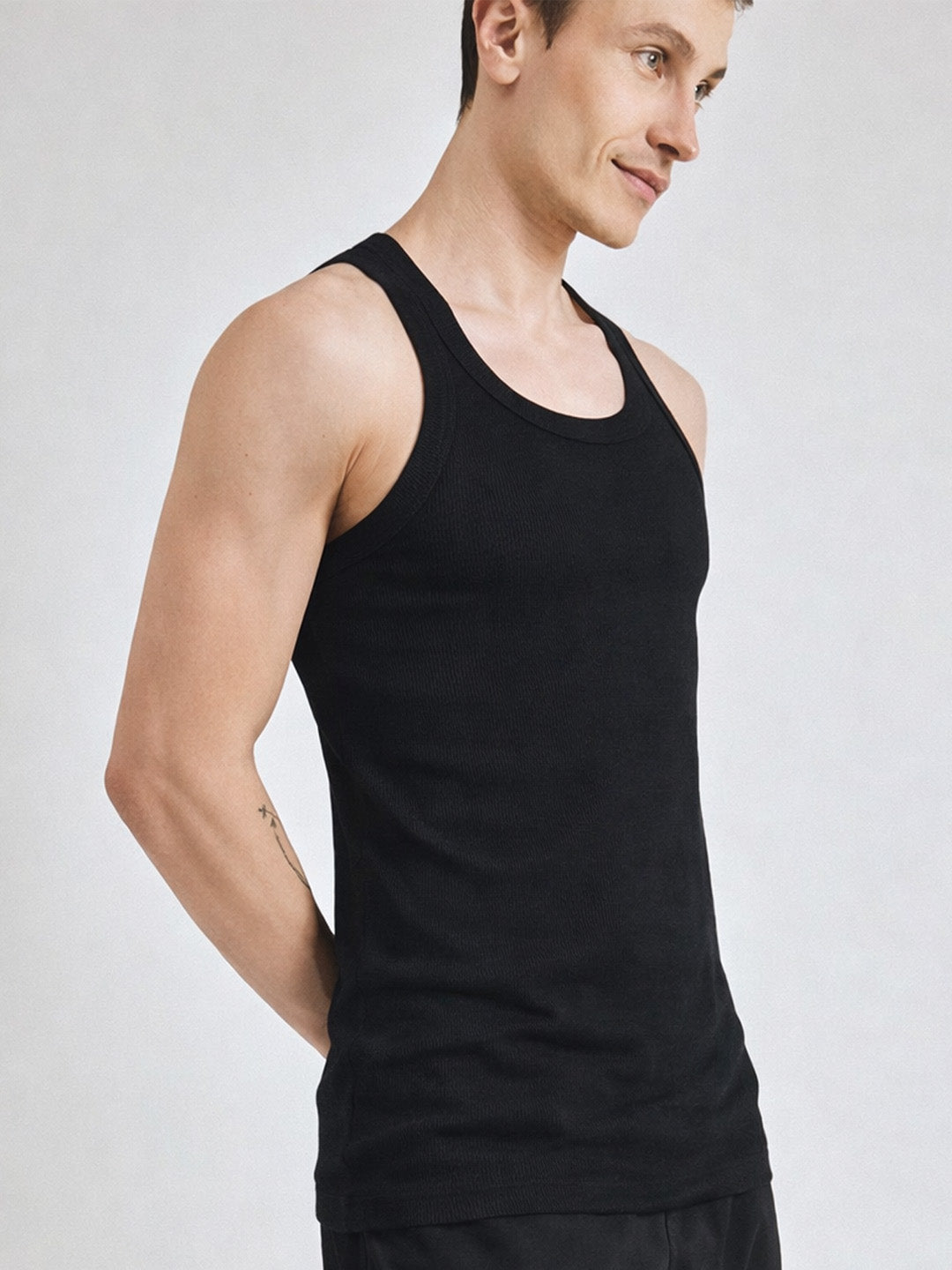 Men Ribbed Inner Vest Pack of 2