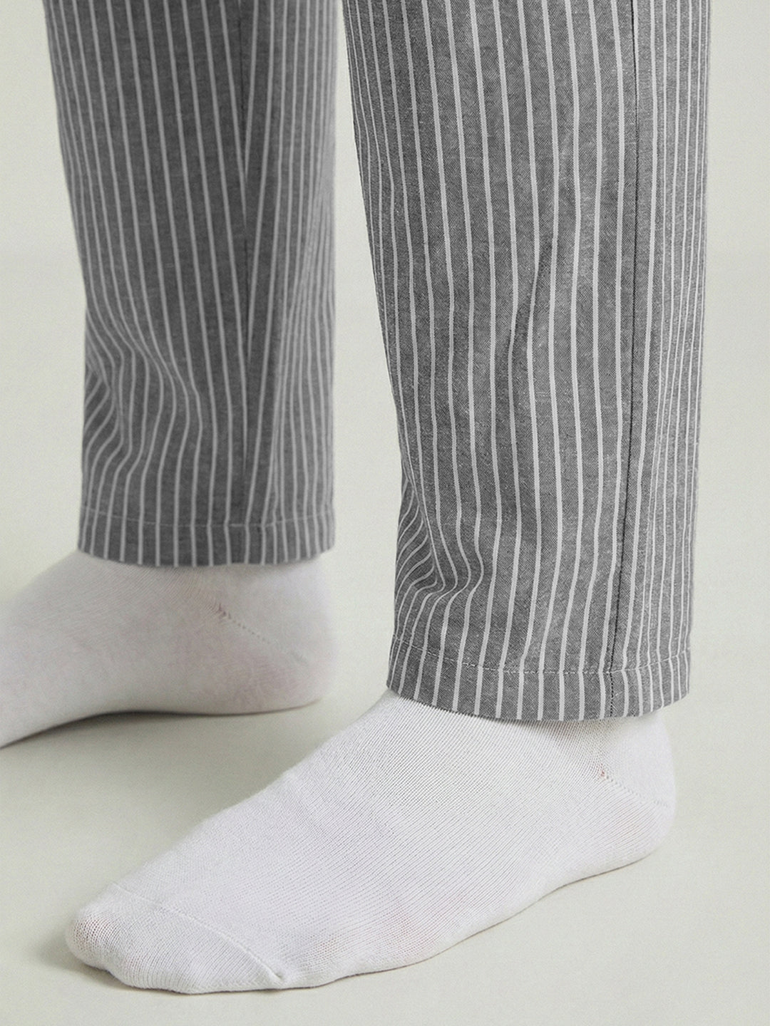 Striped Cotton Lounge Pants