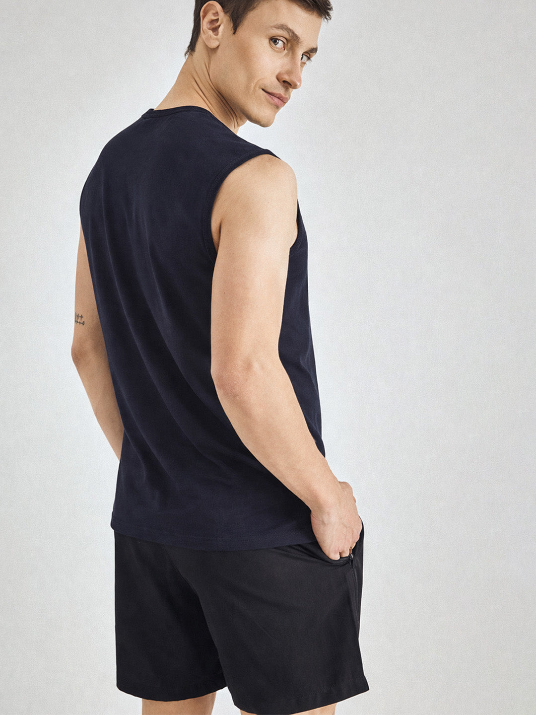 Men Cotton Sleeveless Gym Vest