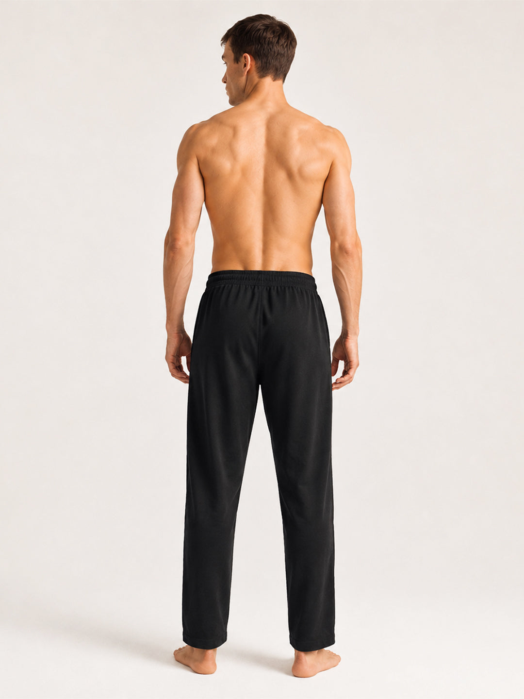 Men Solid Straight Pure Cotton Lounge Pant