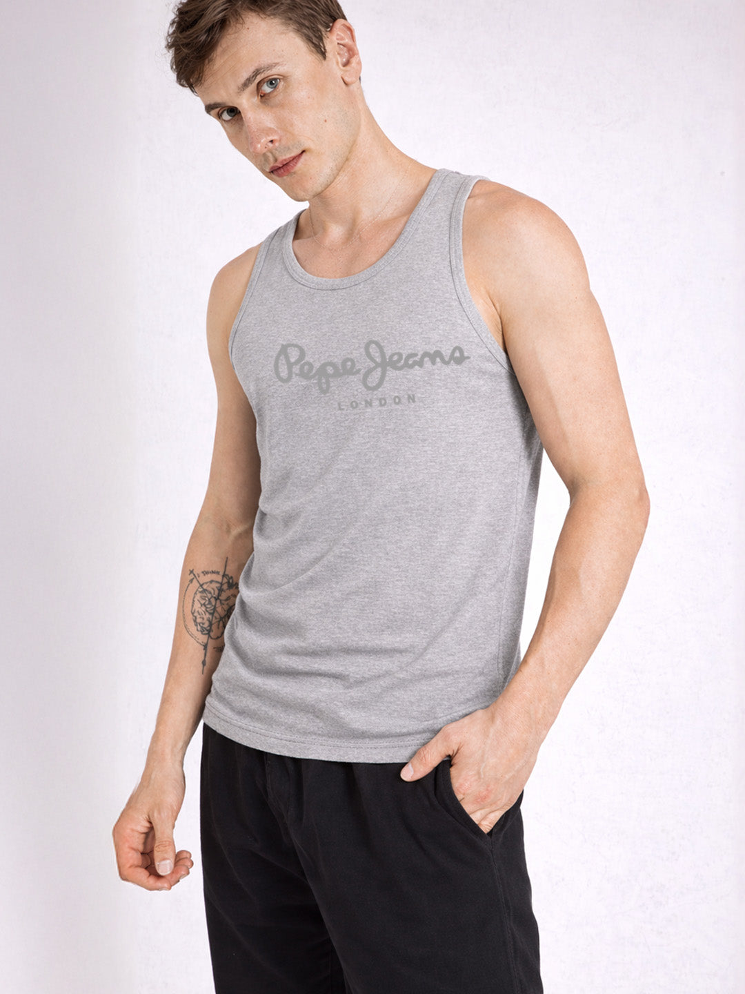 Men Cotton Sleeveless Gym Vest