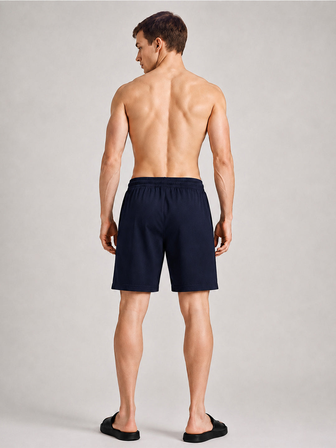 Men Mid-Rise Cotton Rich Shorts