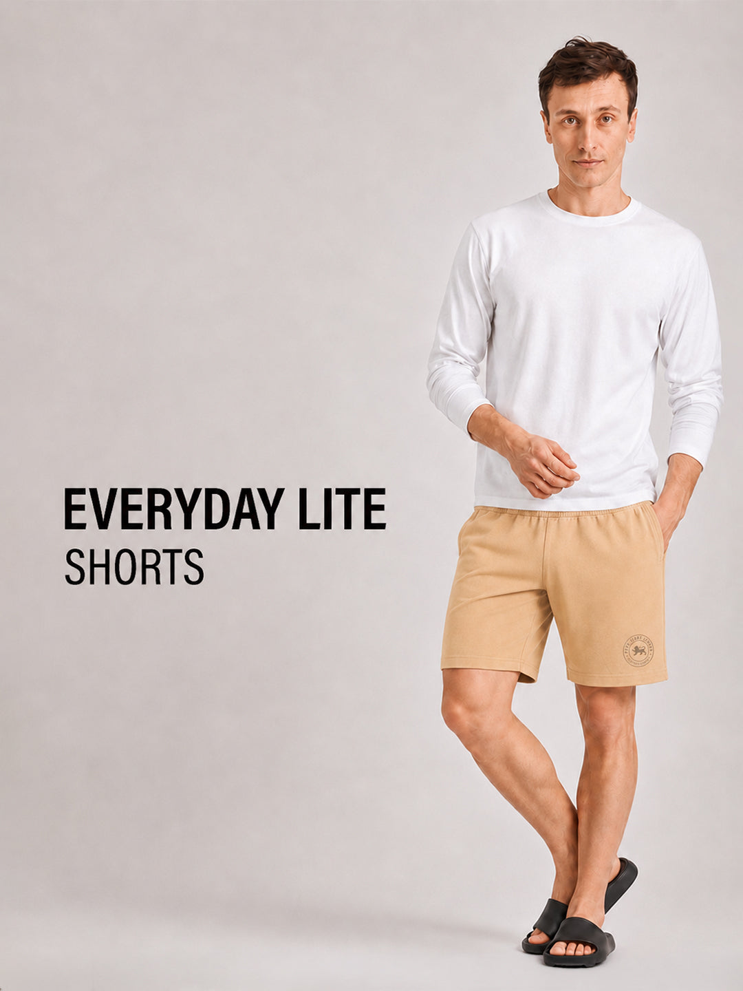 Men Mid-Rise Cotton Rich Shorts