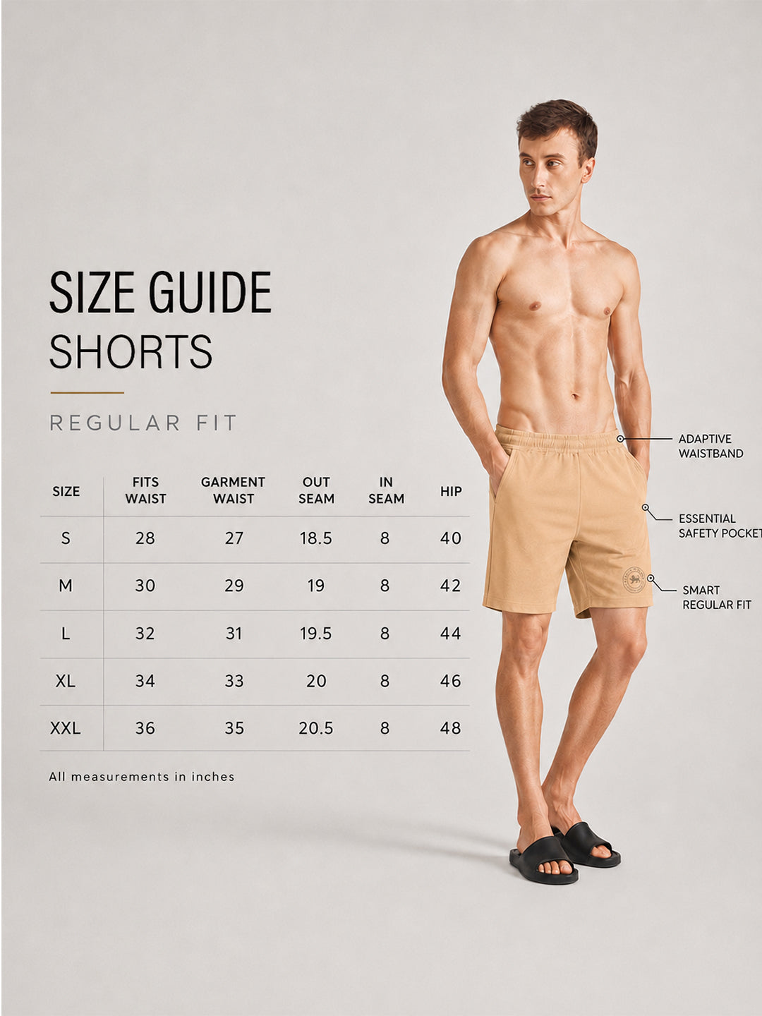 Men Mid-Rise Cotton Rich Shorts