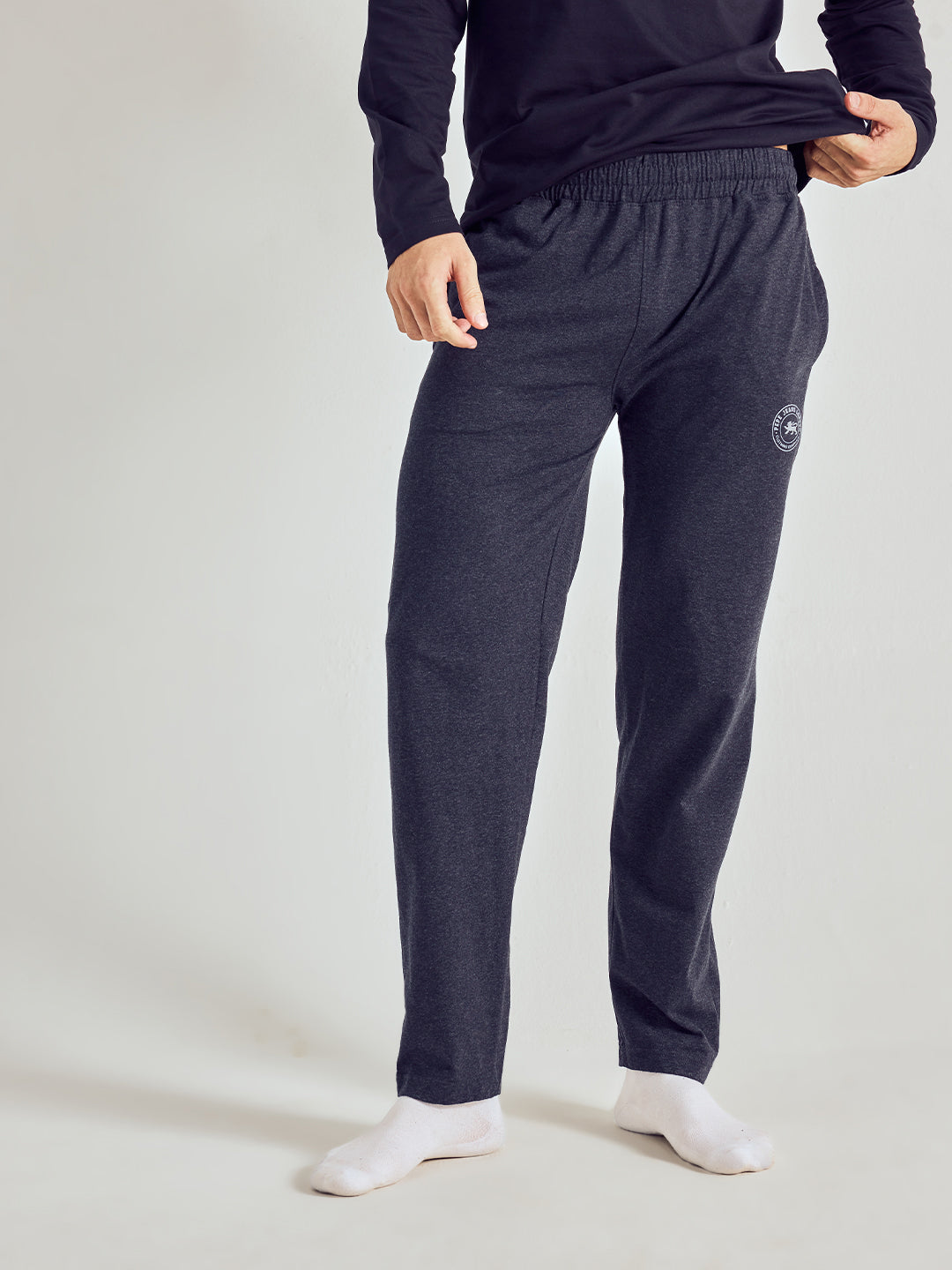 Men Solid Cotton Lounge Pants