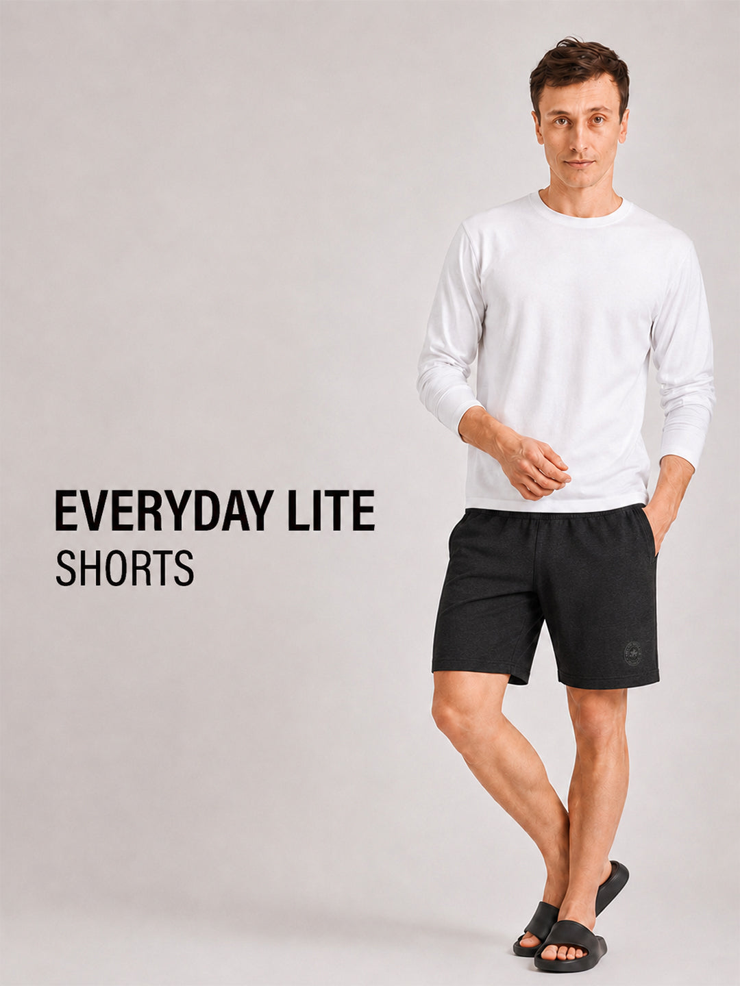 Men Mid-Rise Cotton Rich Shorts