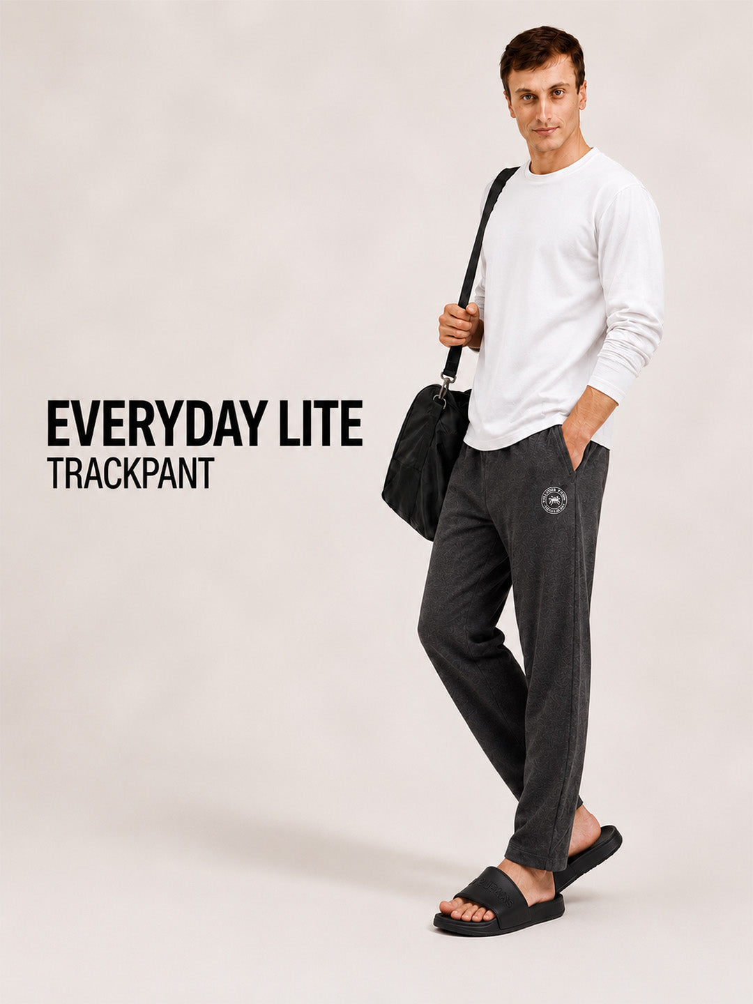 Men Solid Cotton Lounge Pants