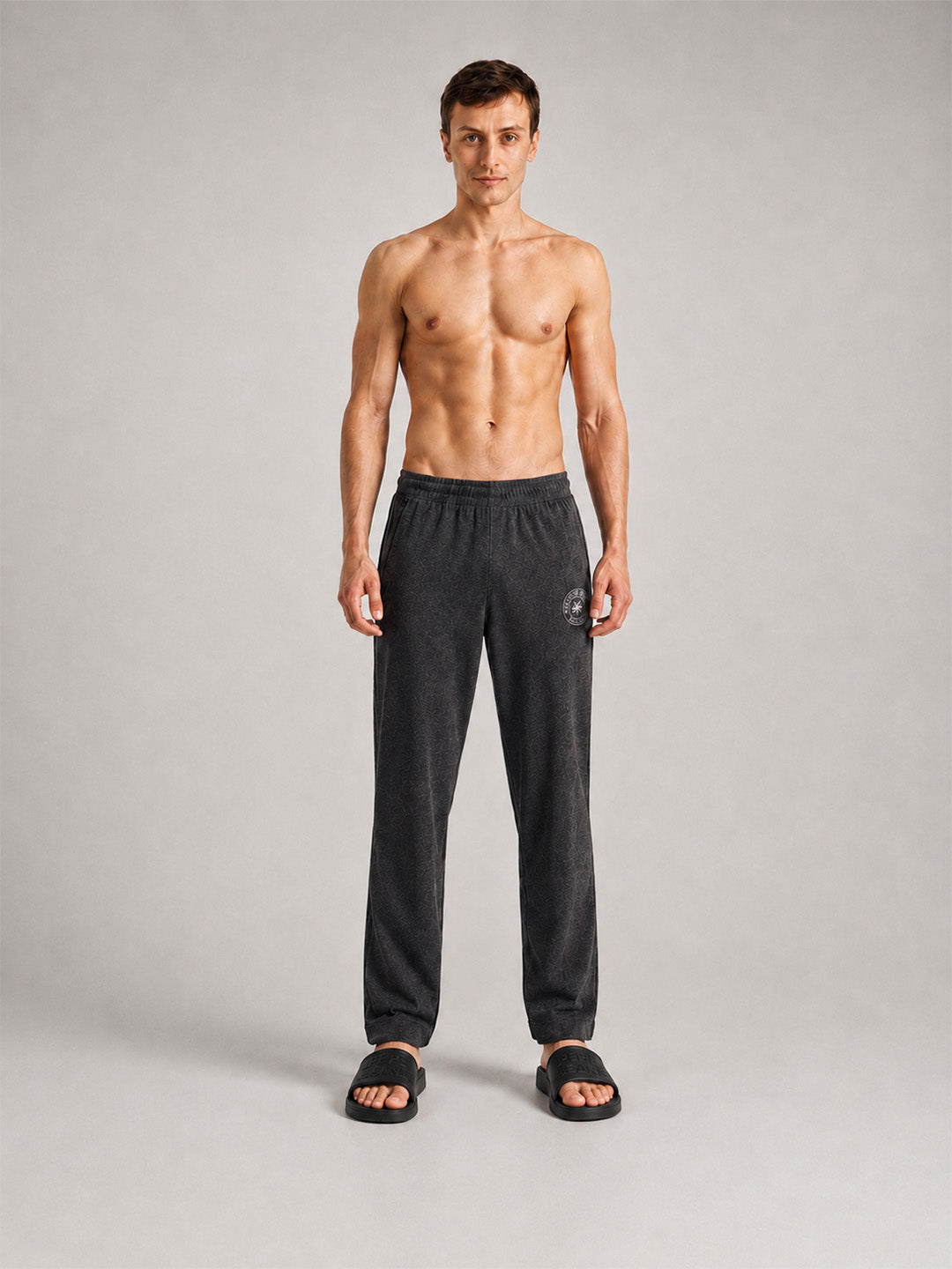 Men Solid Cotton Lounge Pants