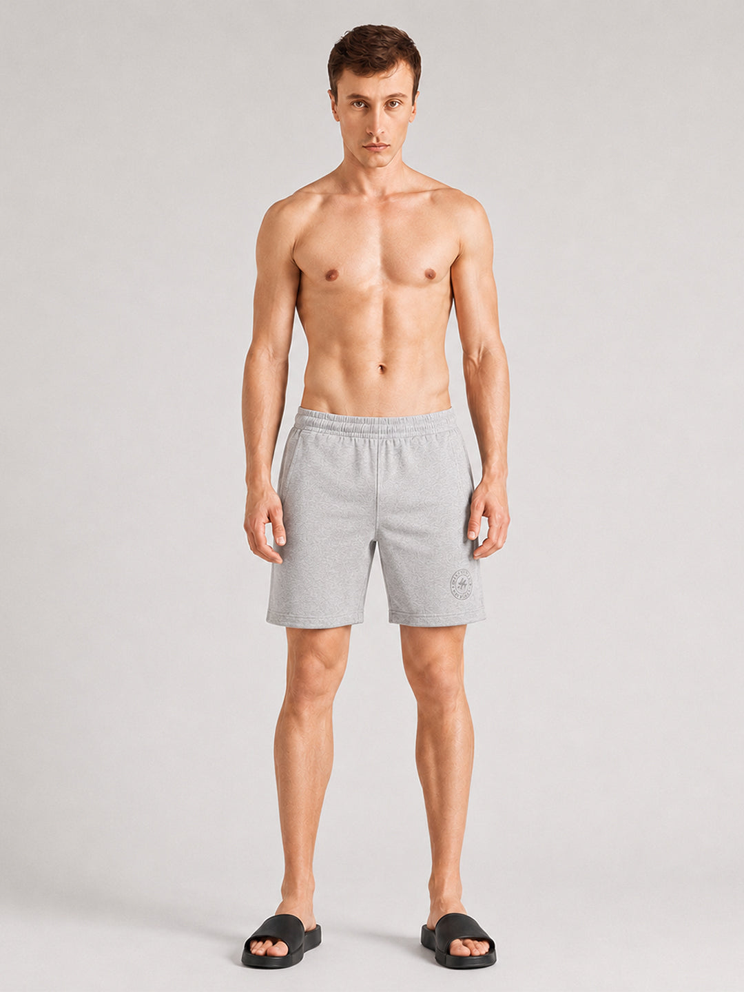 Men Mid-Rise Cotton Rich Shorts