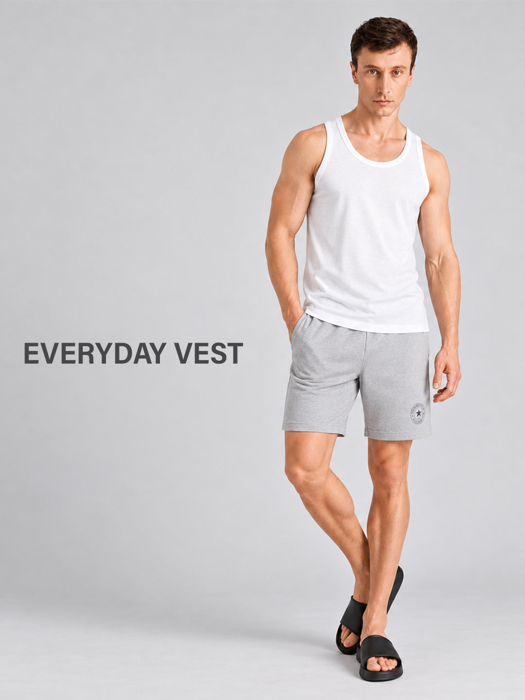 Pepe Jeans Men Ribbed Inner Vest (Pack of 2)