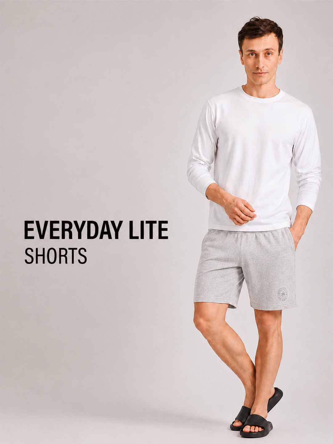 Men Mid-Rise Cotton Rich Shorts