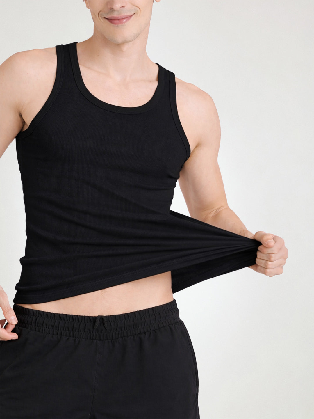 Men Ribbed Inner Vest Pack of 2
