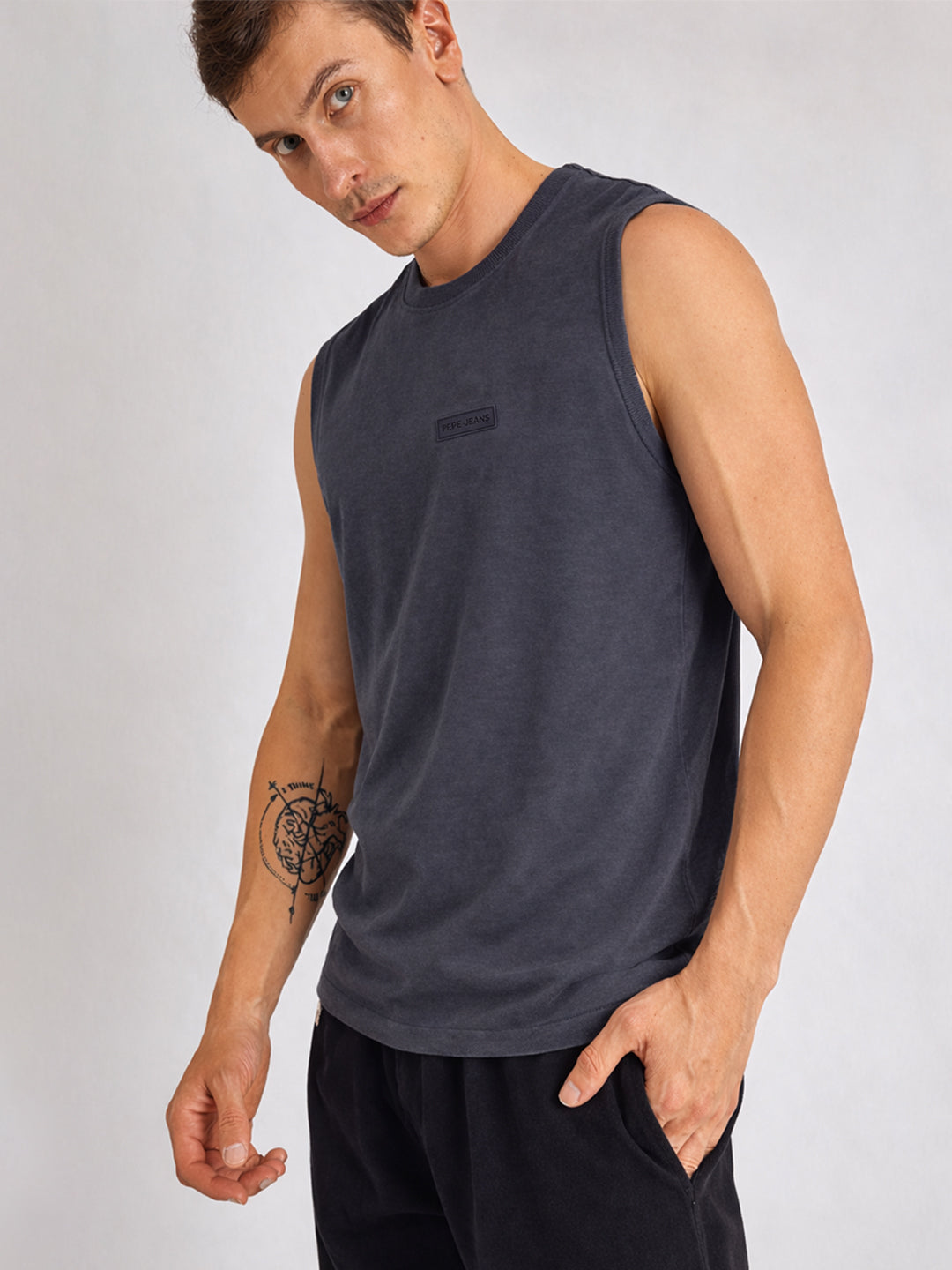 Men Cotton Sleeveless Gym Vest