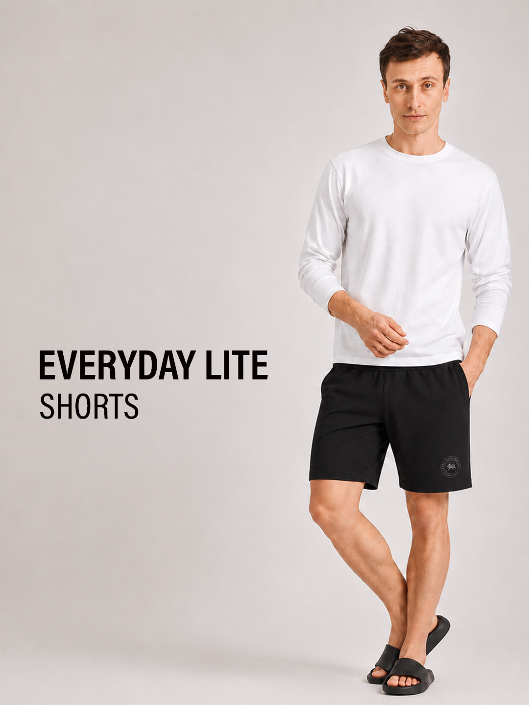 Men Mid-Rise Cotton Rich Shorts