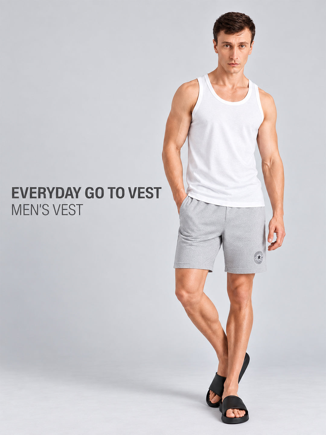 Pepe Jeans Men Ribbed Inner Vest (Pack of 2)