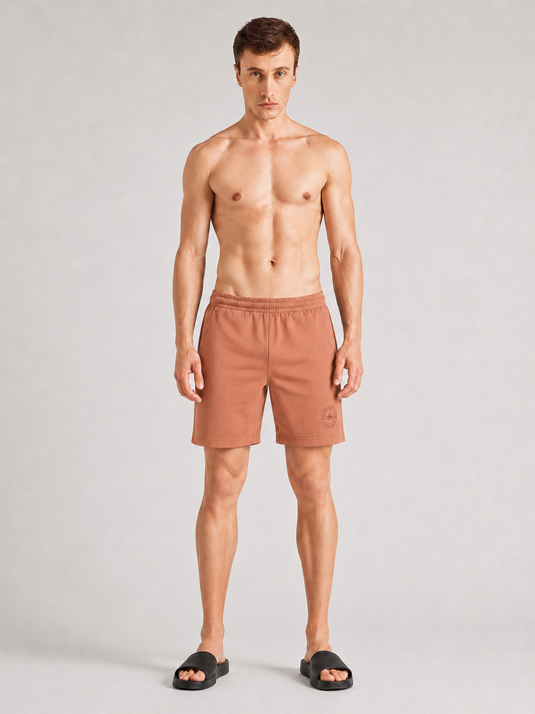 Men Mid-Rise Cotton Rich Shorts