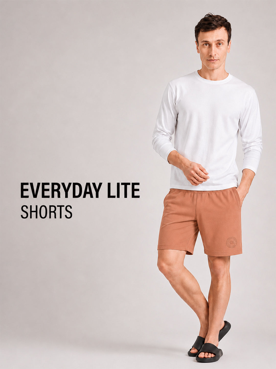 Men Mid-Rise Cotton Rich Shorts