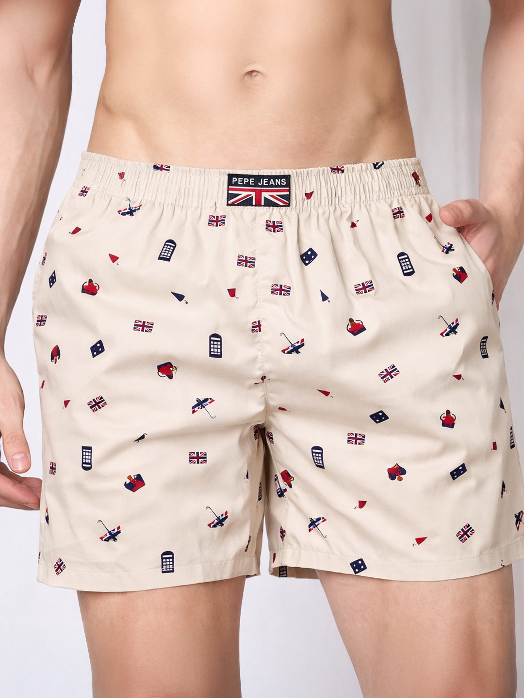 Men Printed Cotton Boxers
