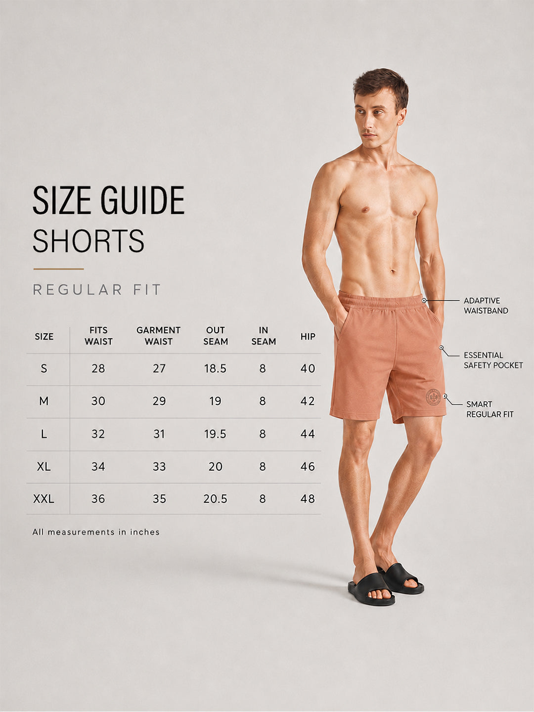 Men Mid-Rise Cotton Rich Shorts