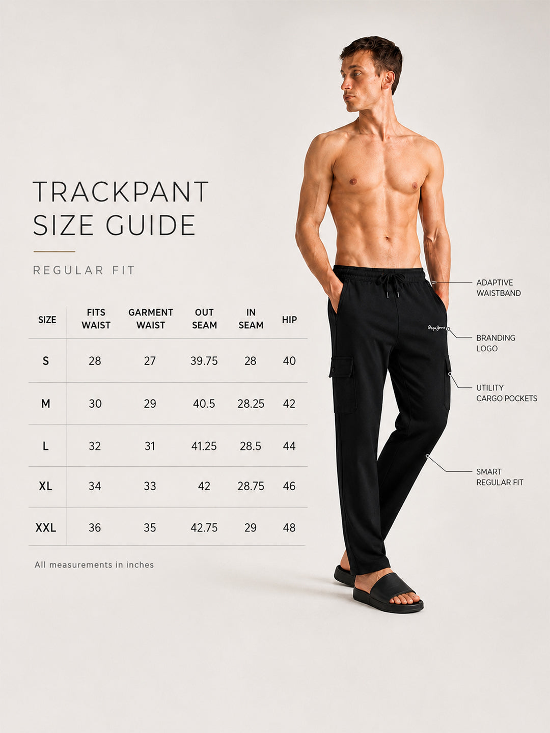 Men Black Regular Fit Solid Track Pants