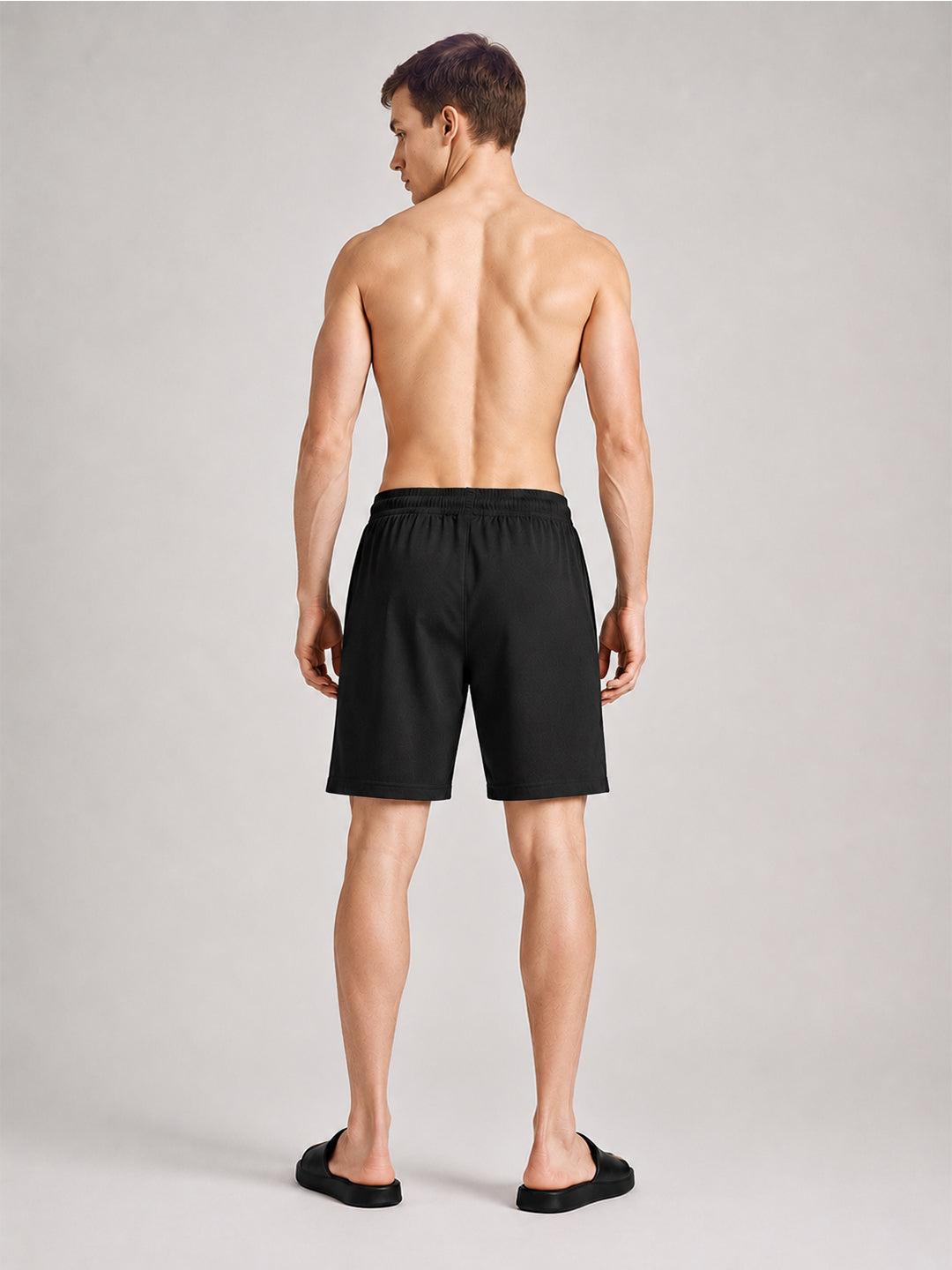 Men Mid-Rise Cotton Rich Shorts