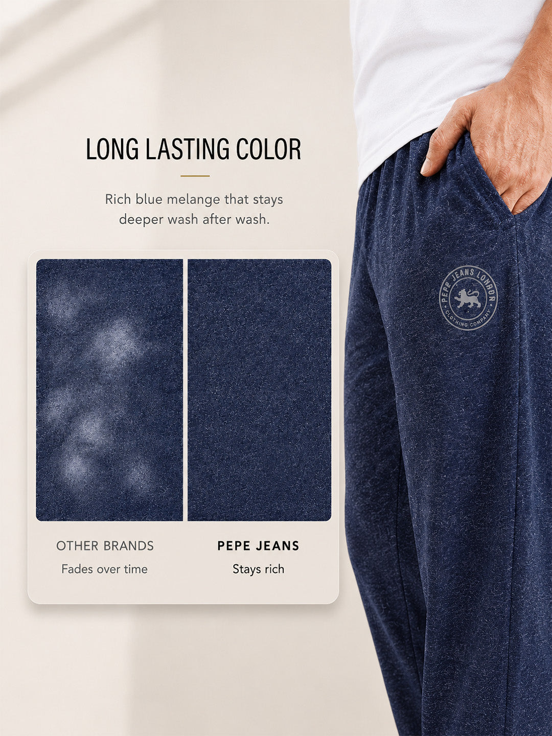 Men Solid Cotton Lounge Pants