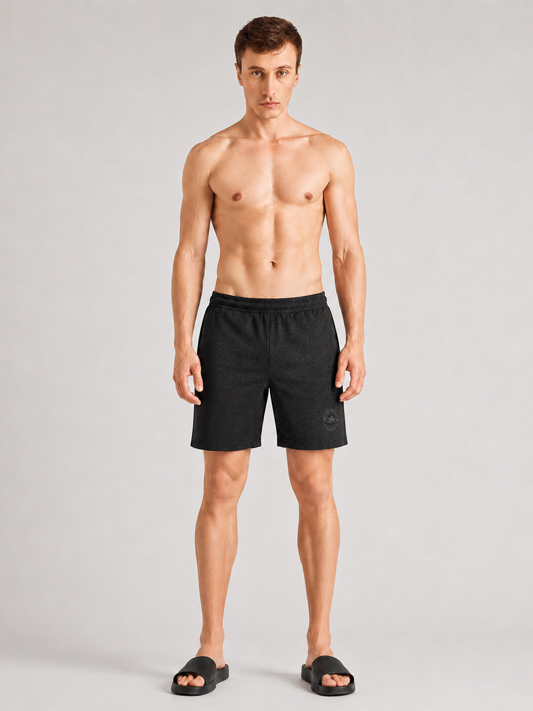Men Mid-Rise Cotton Rich Shorts