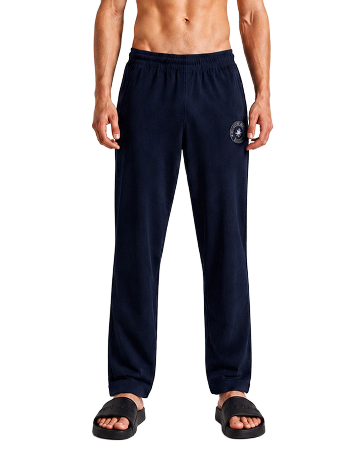 Men Solid Cotton Lounge Pants