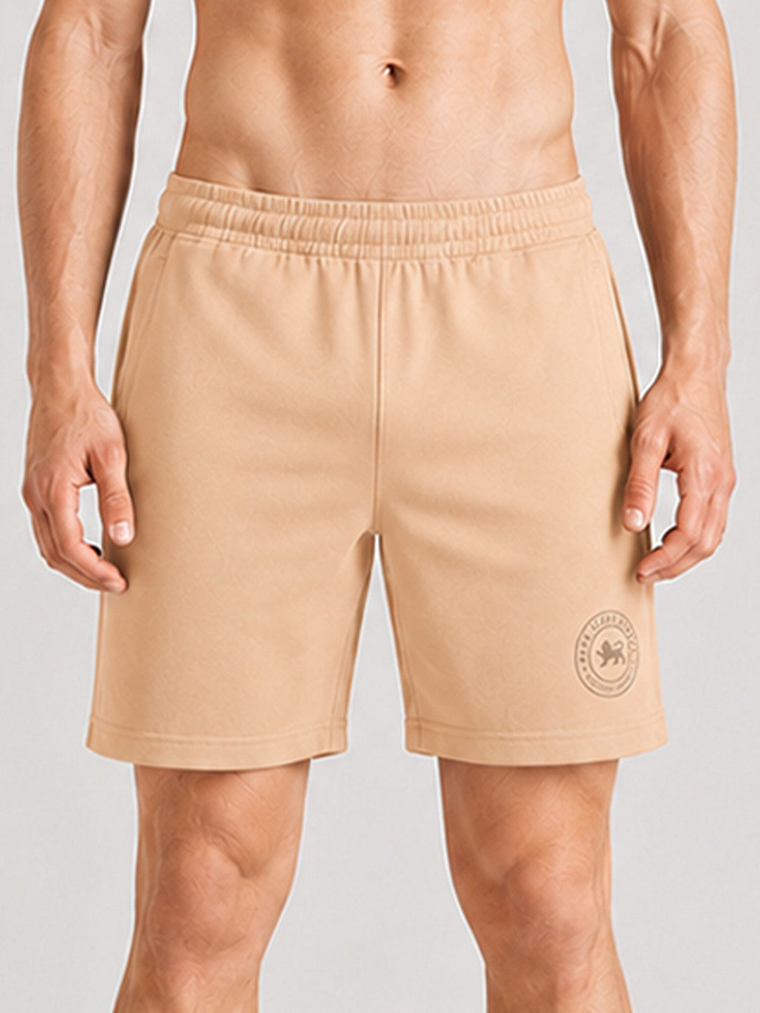 Men Mid-Rise Cotton Rich Shorts
