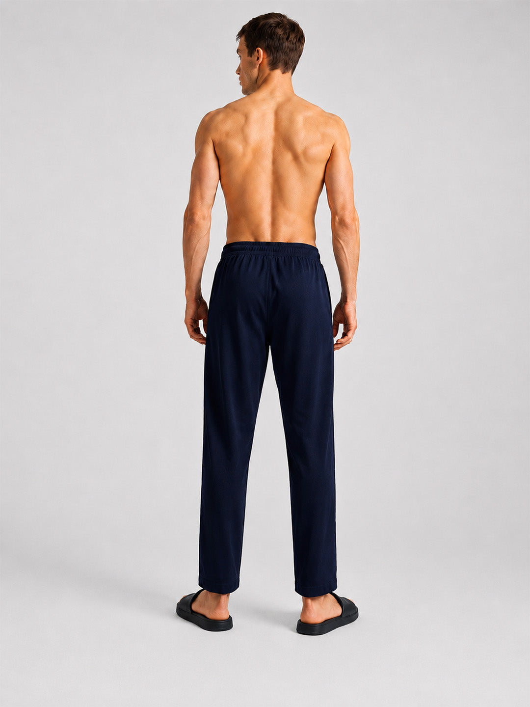 Men Solid Cotton Lounge Pants