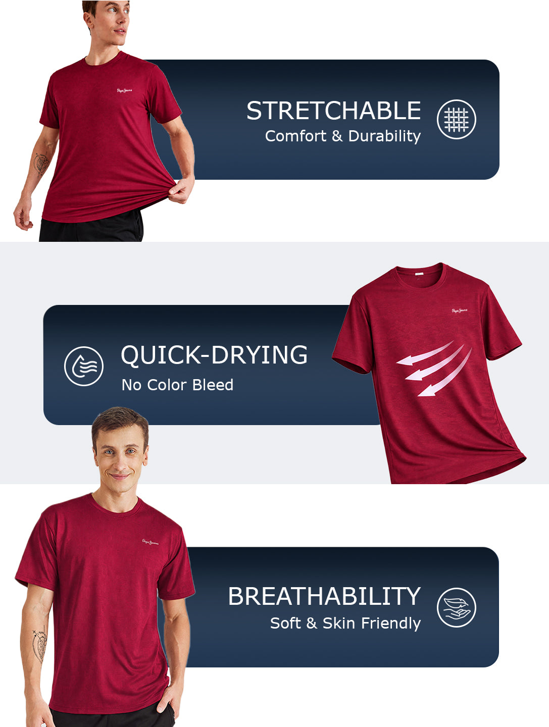Round Neck Short Sleeves T-Shirt