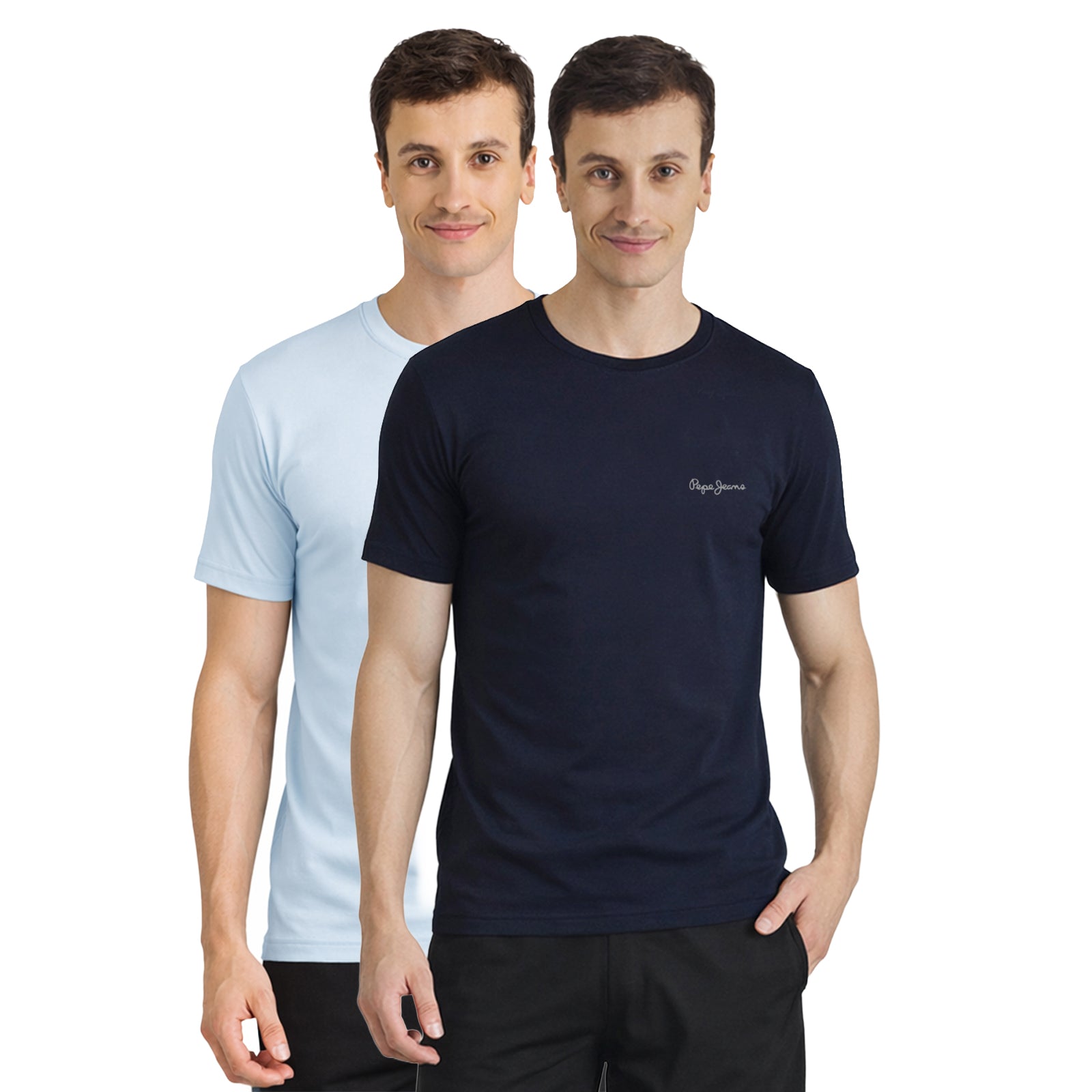 Men Crew Neck Lounge T-shirt(Pack of 2)