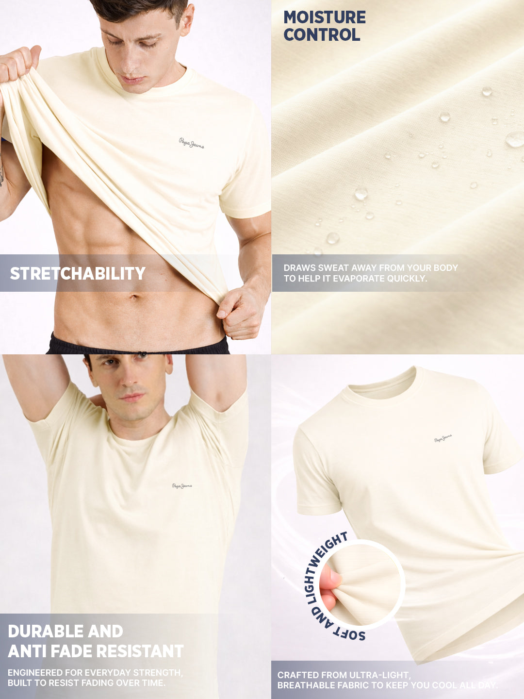 Men Crew Neck Relaxed Fit Lounge T-shirt