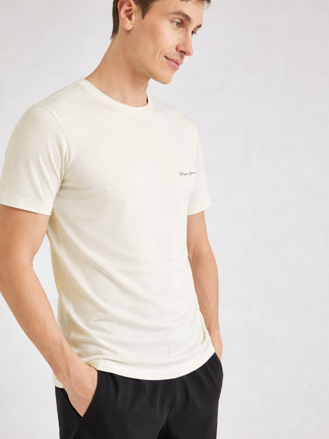 Men Crew Neck Relaxed Fit Lounge T-shirt