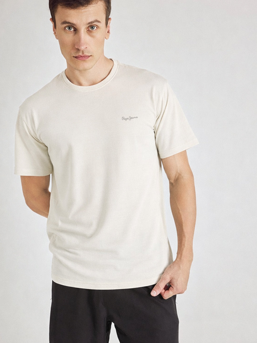 Men Crew Neck Relaxed Fit Lounge T-shirt