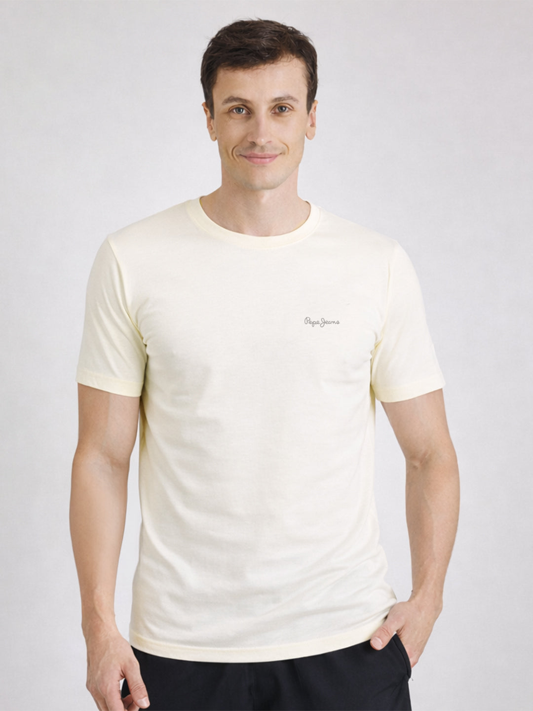 Men Crew Neck Relaxed Fit Lounge T-shirt