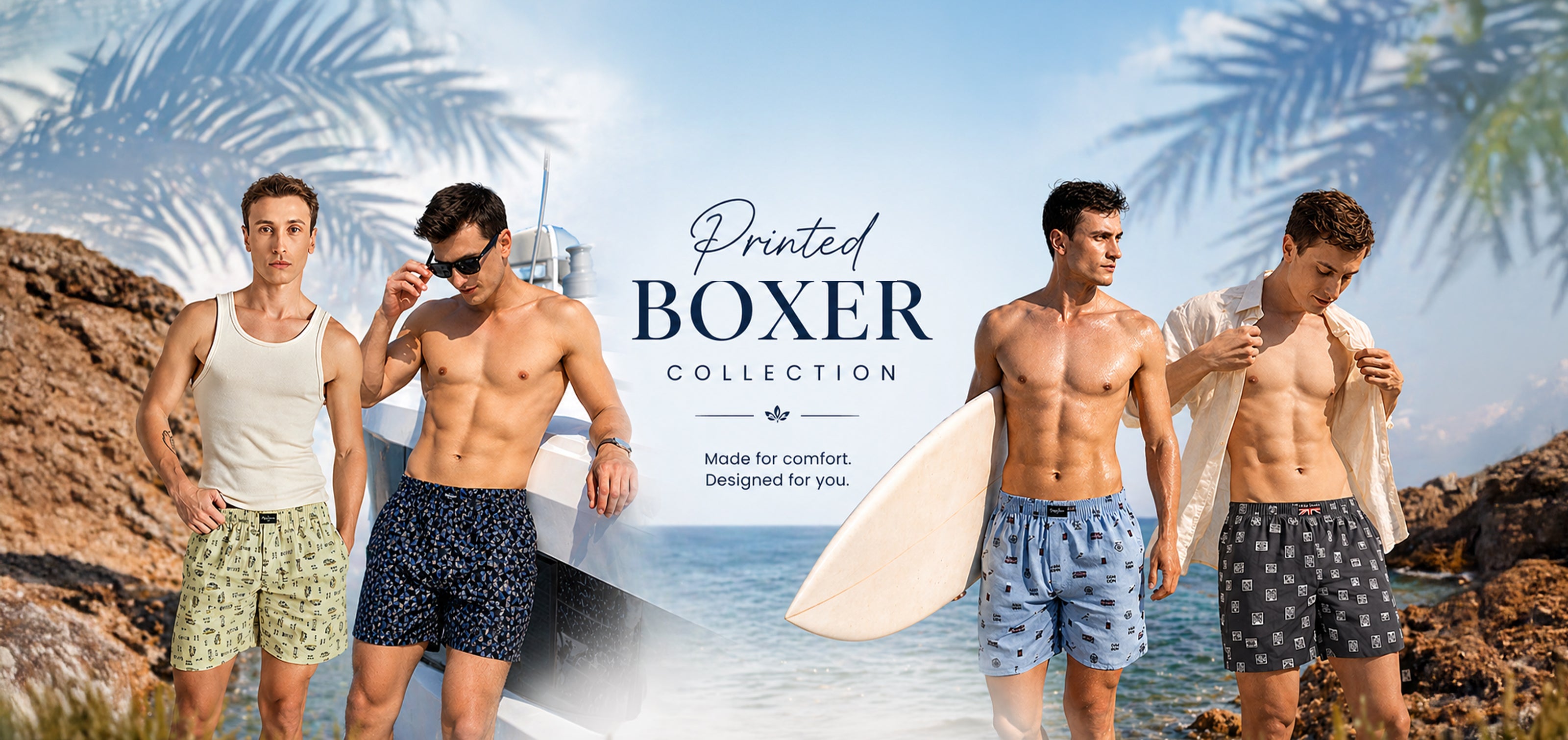 Men Printed Boxers