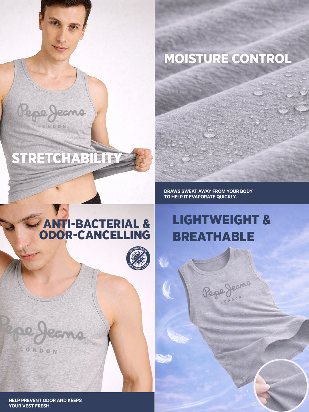 Men Cotton Sleeveless Gym Vest