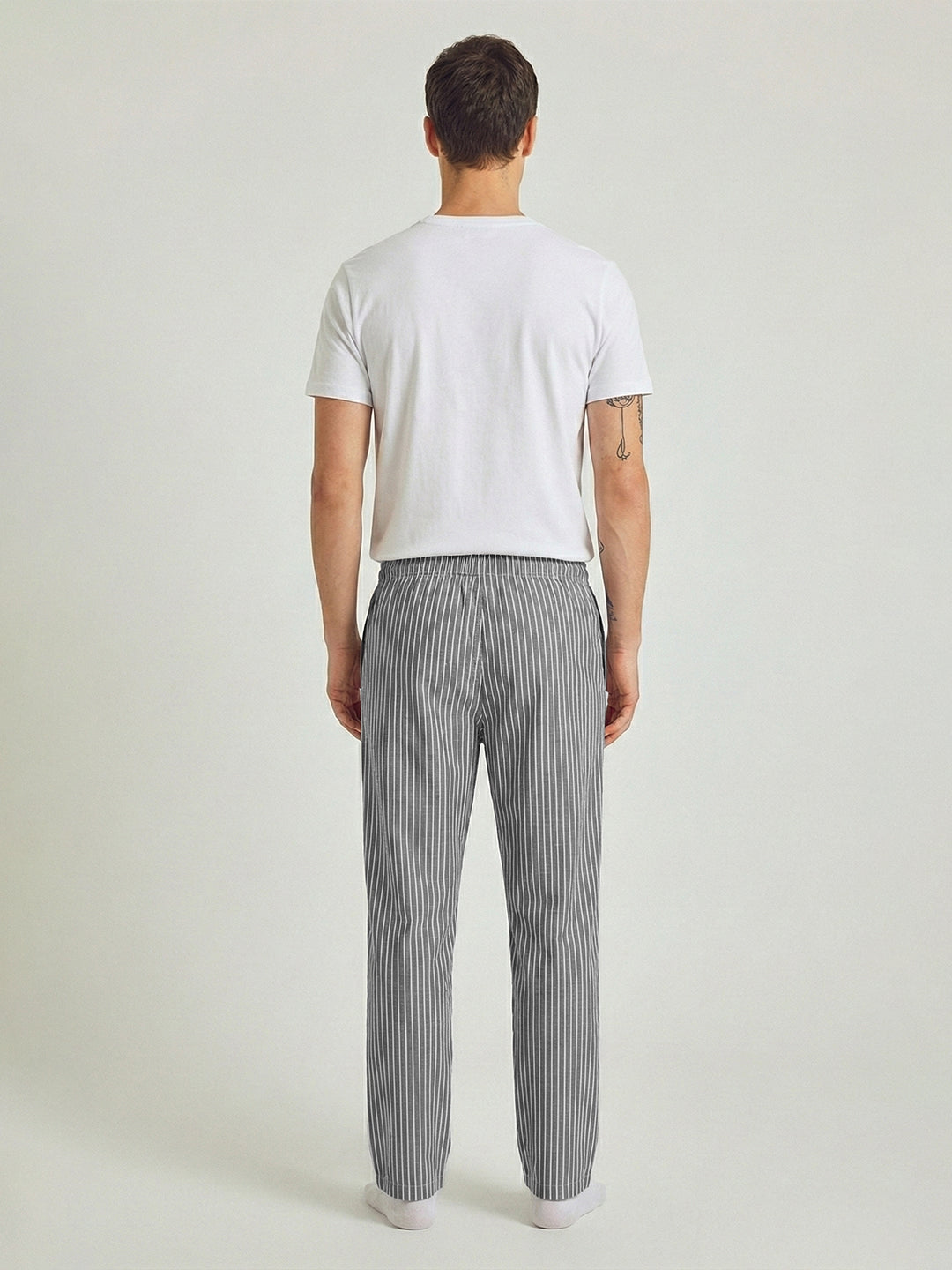 Striped Cotton Lounge Pants