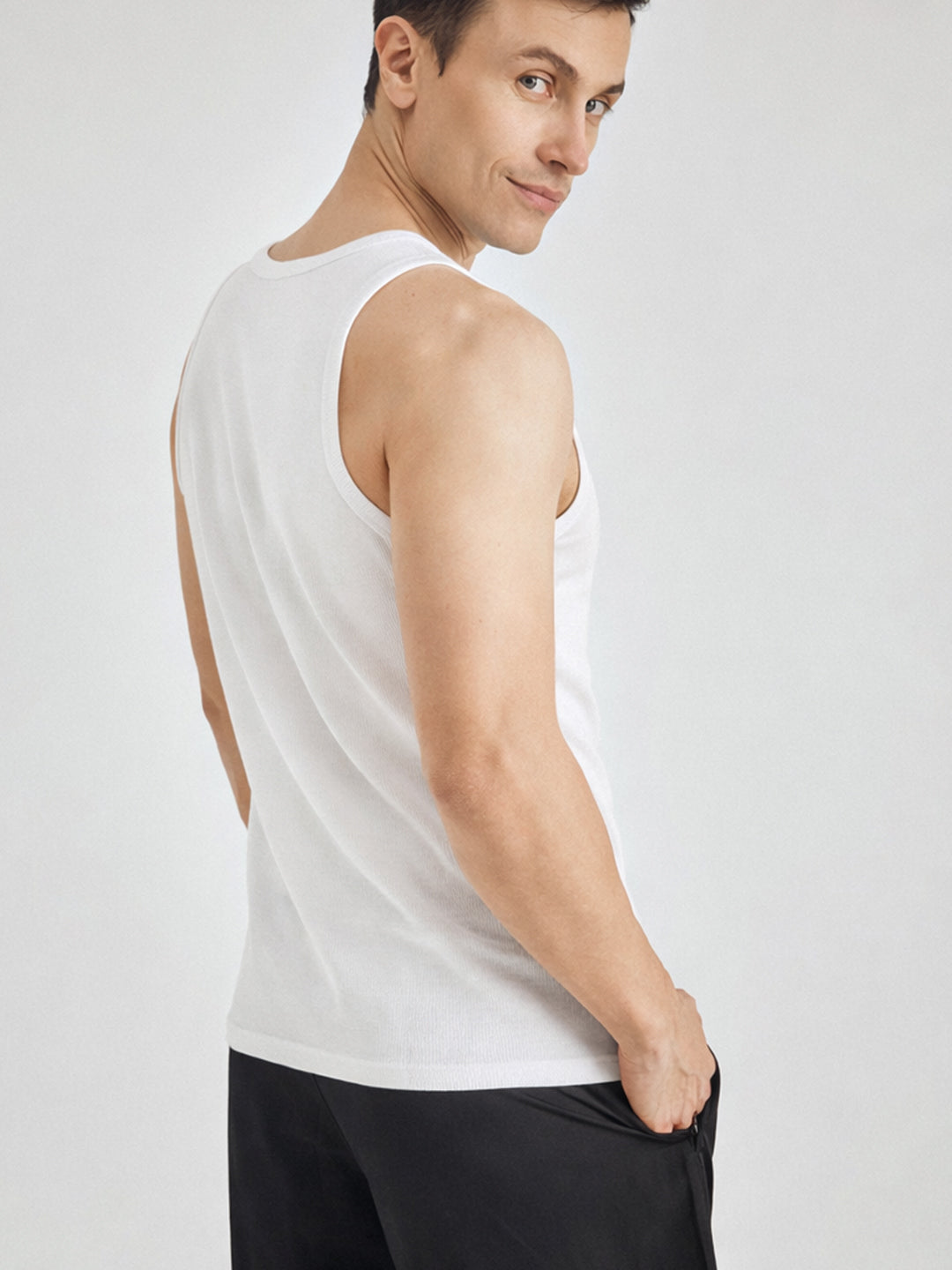 Men Ribbed Inner Vest Pack of 2