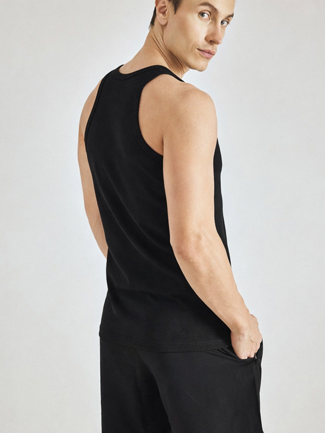 Men Ribbed Inner Vest Pack of 2