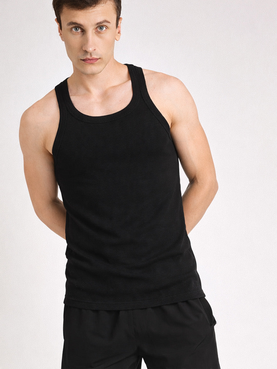Men Ribbed Inner Vest Pack of 2