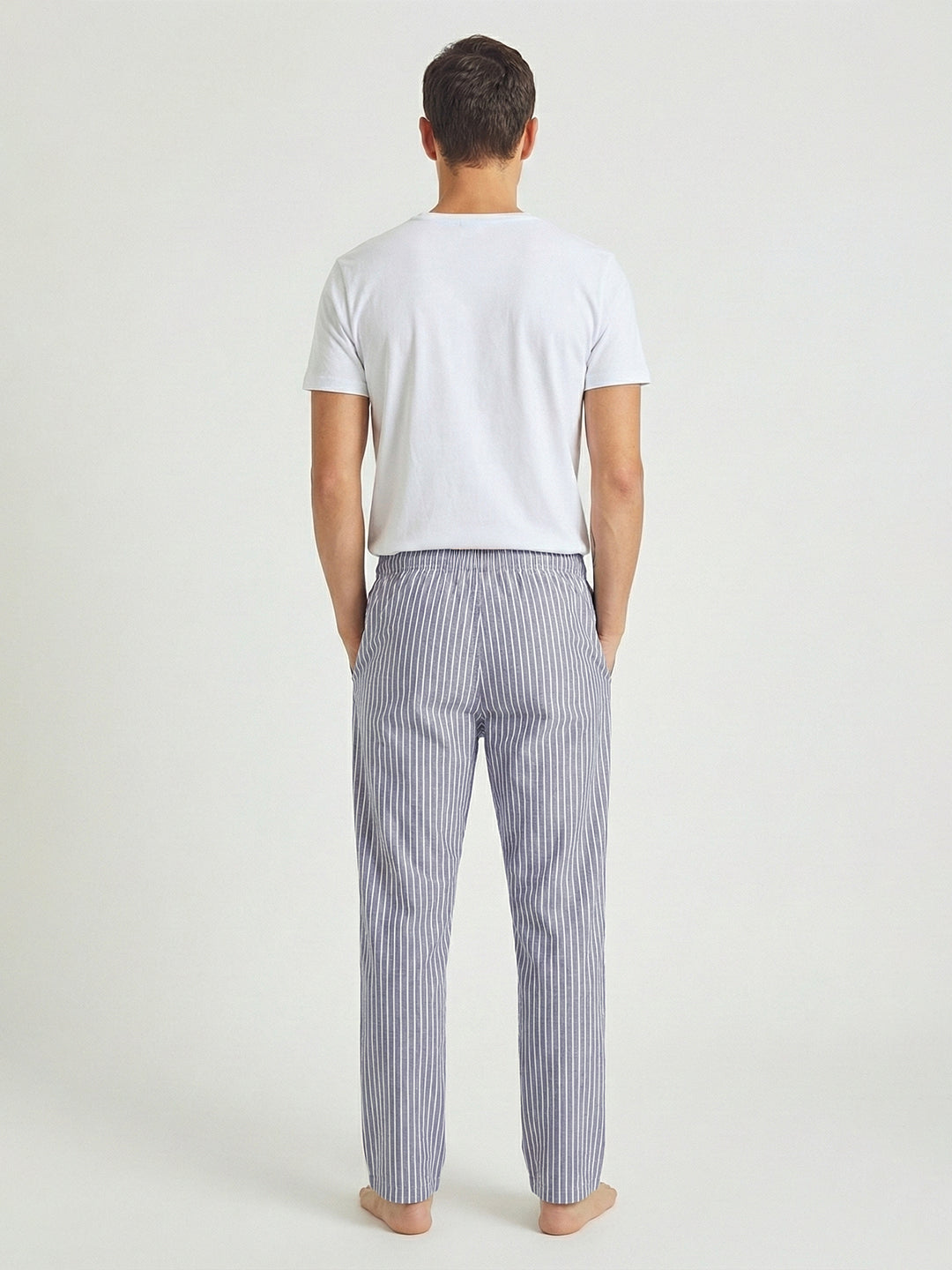 Striped Cotton Lounge Pants