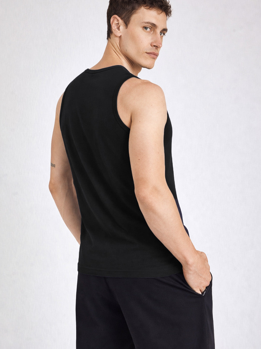 Men Cotton Sleeveless Gym Vest