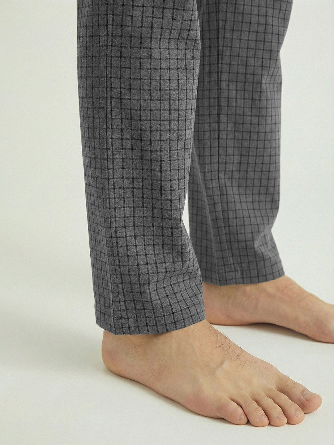 Checked Cotton Lounge Pants