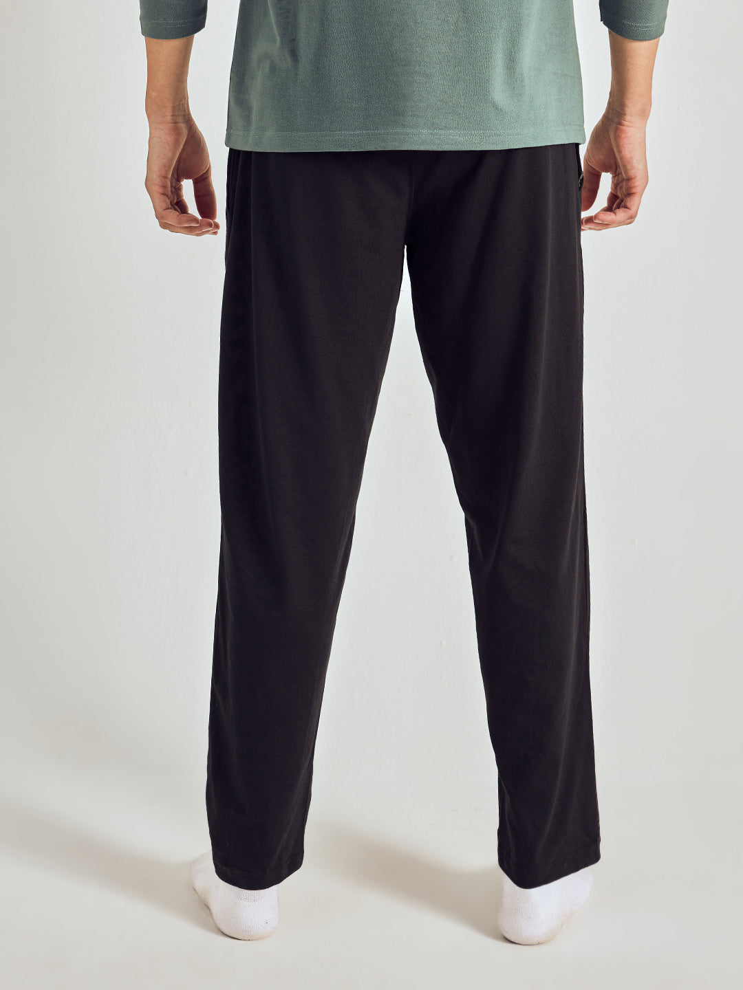 Men Solid Cotton Lounge Pants