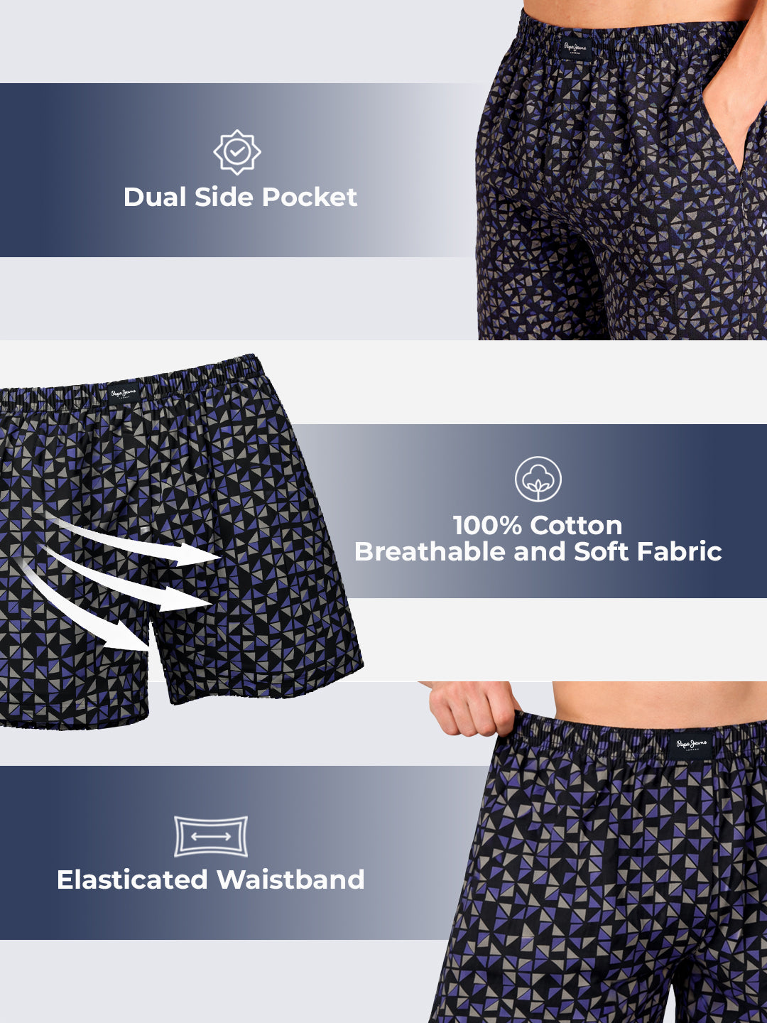 Printed Pure Cotton Breathable Boxer
