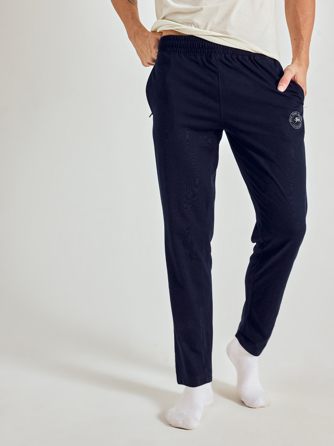 Men Solid Cotton Lounge Pants