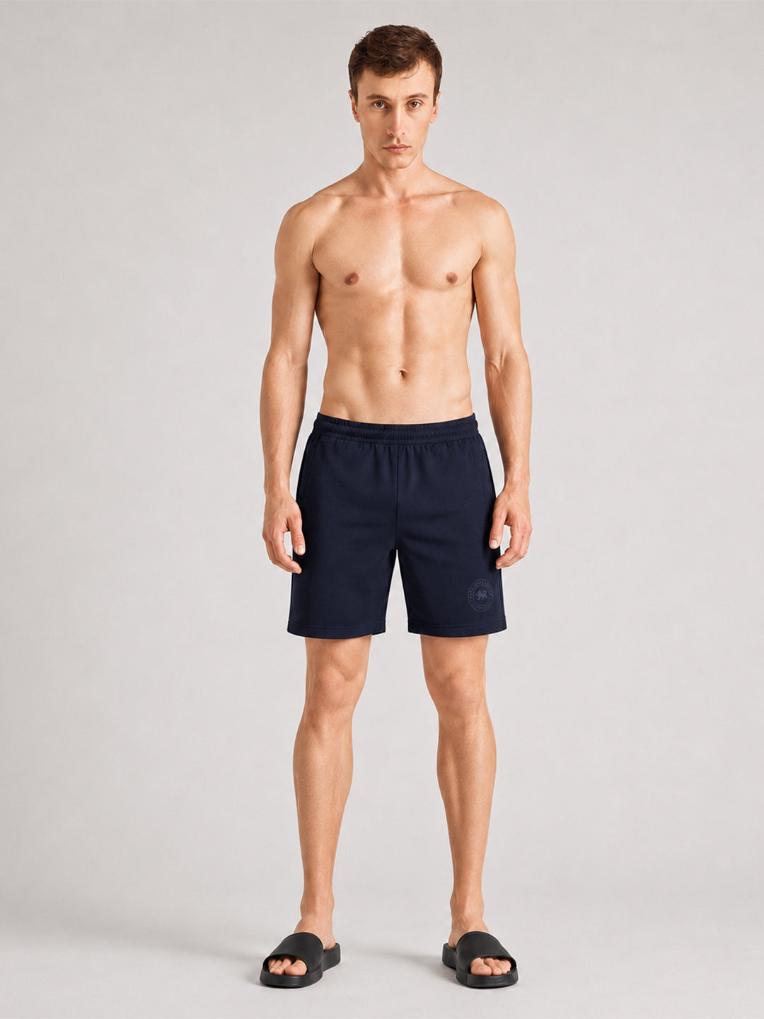Men Mid-Rise Cotton Rich Shorts